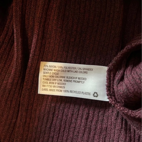 Xhilaration Long Sleeve Sweater-Knit Wrap Dress - Picture 7 of 8